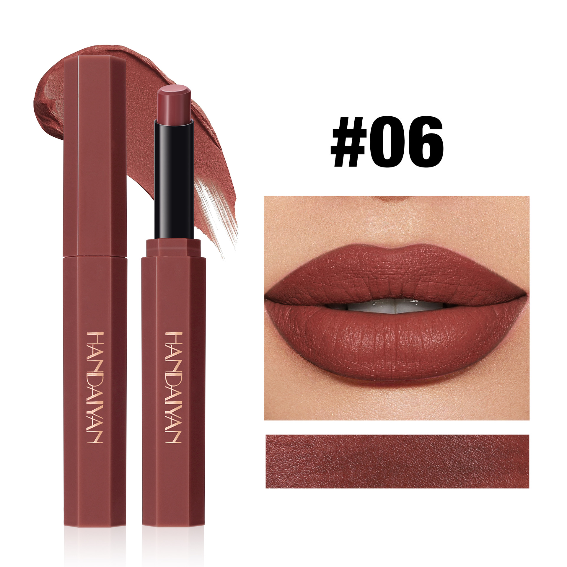 Transfronterizo maquillaje de labios HANDAIYAN Xiyin TK especial para lápiz labial mate portátil simple 6 lápiz labial niebla