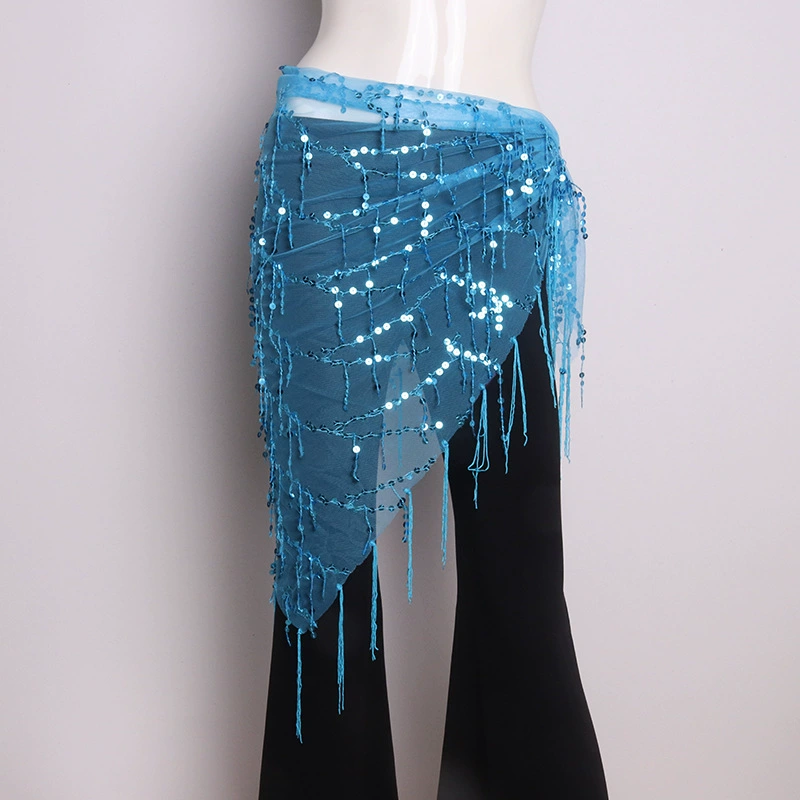 Triangular scarf, nail sequins with tassels, belt, internet celebrity, for beginners