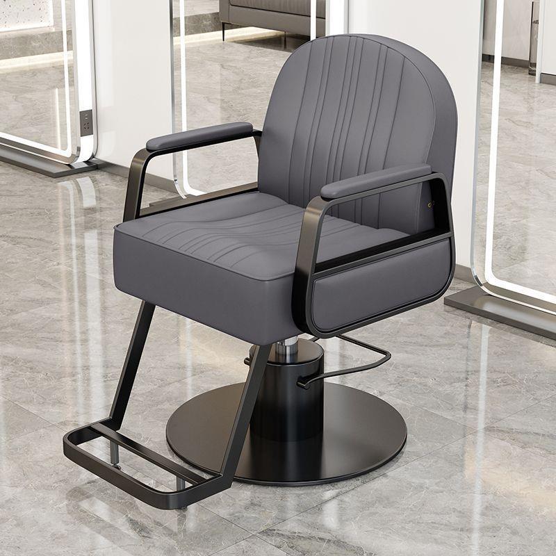 Silla de peluquería silla de salón de peluquería silla de corte de pelo silla de elevación rotativa de acero inoxidable silla de barbero image 8