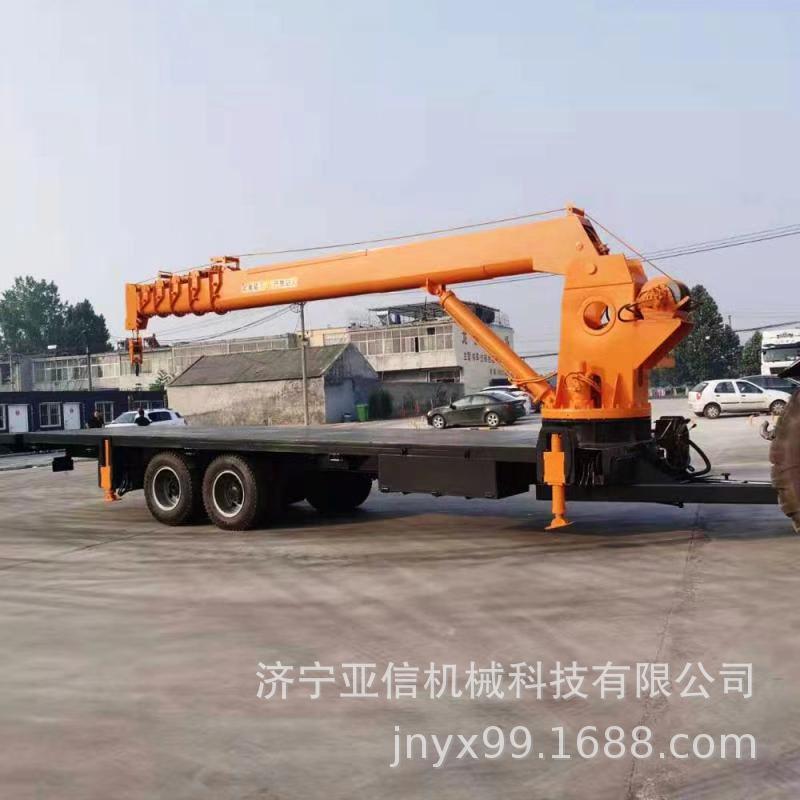 农用拖拉机随车吊 拖拉机移树吊 双桥平板吊机 钢筋自卸平板吊