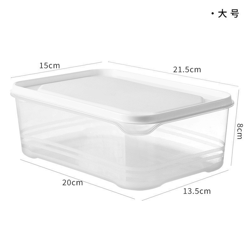 Caja de almacenamiento de refrigerador FCM Caja de preservación de carne congelada Caja de preparación de verduras de una semana Caja especial de congelación de grado alimenticio Informe