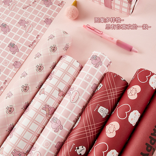 Cute cartoon children's bag book cover paper textbook bag book protection cover book cover book cover ins style homemade protective cover