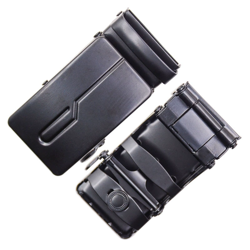 Сетевой электрофорез черный магнит автоматическая пряжка Чистый черный мужской бизнес-отдых