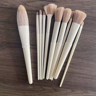 Small milk white 10 makeup brush set brush zero series makeup brush high-gloss brush soft hair zero beauty tools