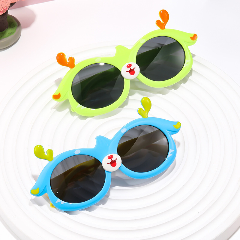 Dicha caricatura coreana ins niños gafas de sol gafas de sol marea para niños bebés niñas bebés gafas de sol