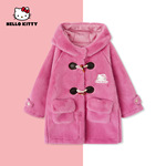 HelloKitty冬季新款女童装加绒毛毛外套中大童外套AC4428MK249
