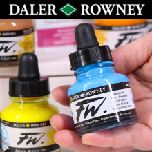 英国进口乔琴DALERROWNEY达拉罗尼彩色FW墨水荧光珠光流体画颜料