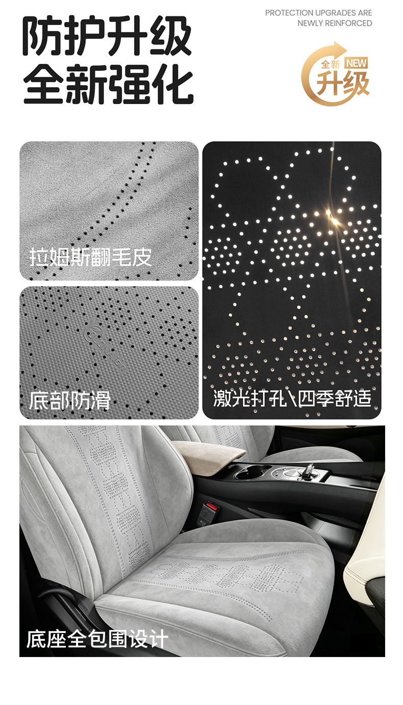 BYD Sea Lion 06ev Sea Lion 06dmi special car seat covers, all-season full-cover suede seat cushions, dmi seat covers