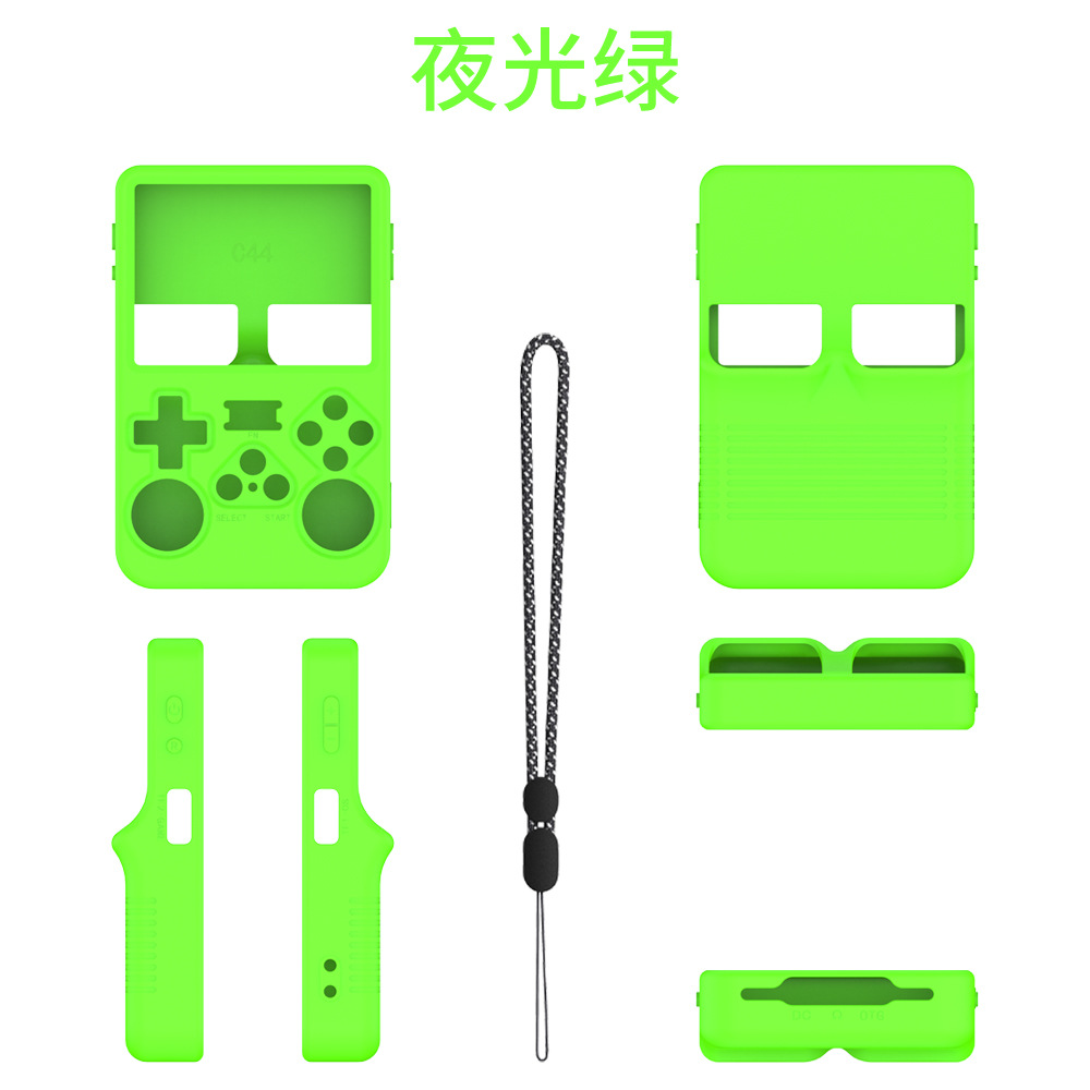 Para ANBERNIC Anbnick R36S consola de juegos portátil funda protectora de silicona color sólido caja de almacenamiento simple