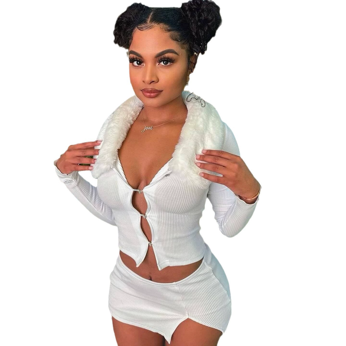 Demi-season long-sleeve, skirt, set, Amazon