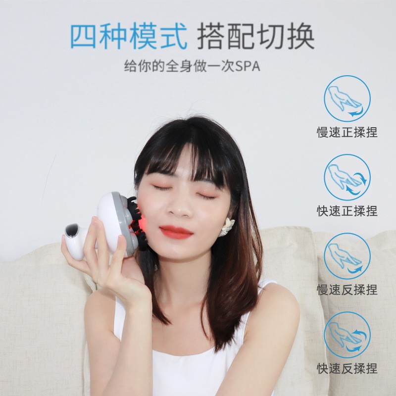 頭部按摩器充電頭部按摩儀電動3D頭皮按摩器多功能頭部理療儀批發