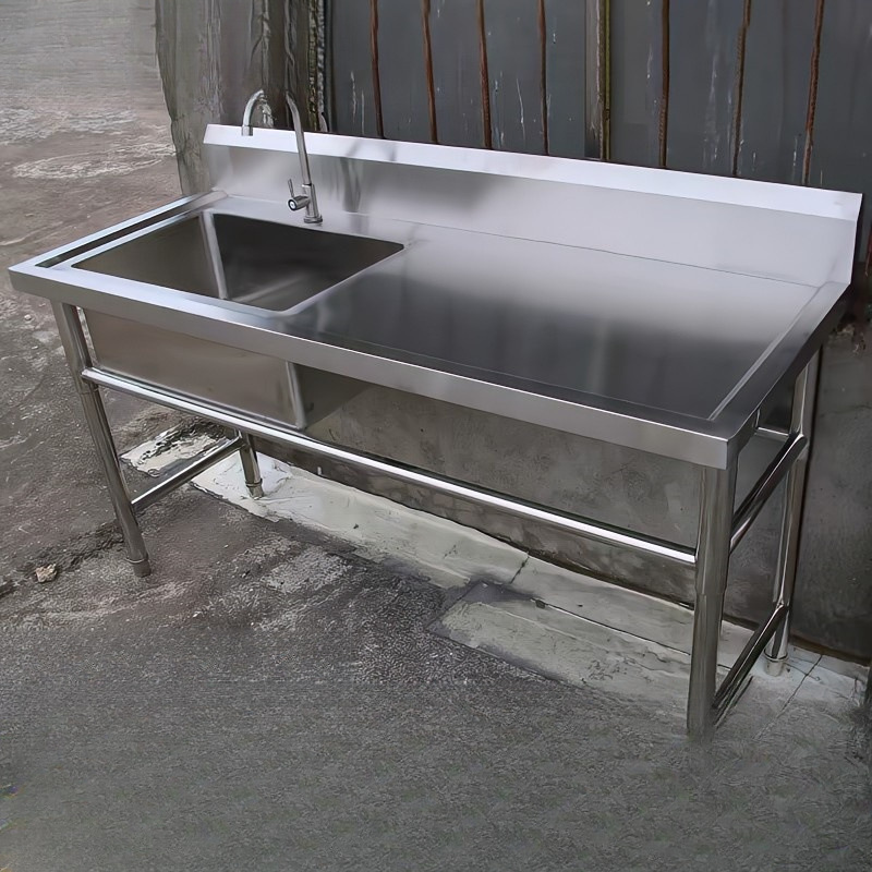 304 acero inoxidable lavabo comercial lavabo de cocina lavabo de lavandería lavabo de platos lavabo de manos