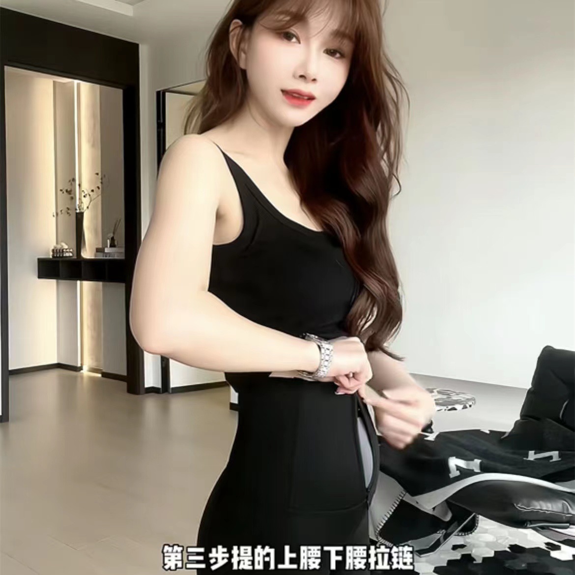 Venta al por mayor Kaka mismo estilo 19 generación cremallera pecho doble presión vientre contracción cadera elevación cintura alta tiburón pantalones fitness ropa de abrigo pantalones flacos