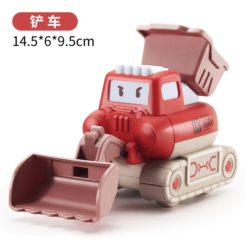 Q萌え子供押し慣性回力小自動車救急車パトカー模型アニメ耐落下滑走ミニ玩具