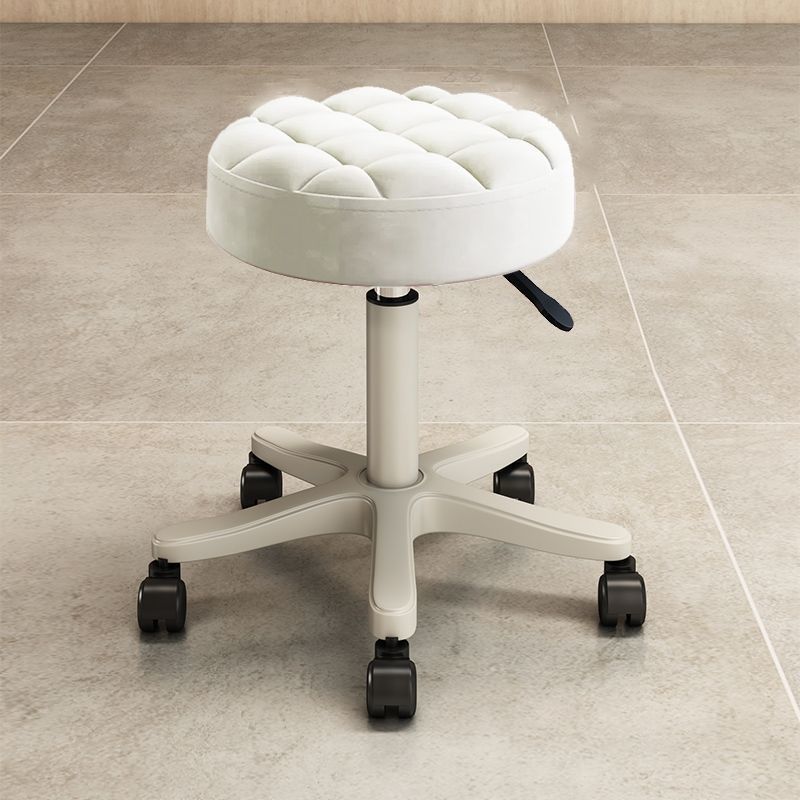 Taburete de patio elevador giratorio polea silla de barbería barbería taburete redondo de manicuras para el hogar