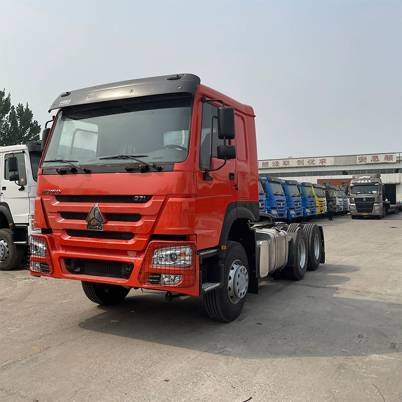 Задний восьмиколесный тягач Howo, двухмоторный грузовой тягач, 375-сильный тягач для контейнерных перевозок