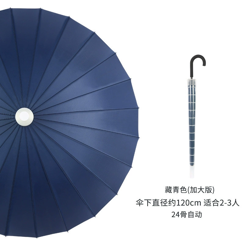 Automatic big umbrella, black double-layer tandem bike