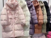 反季秋冬新款羽绒服女中国结中长款过膝连帽收腰加厚设计感小众外