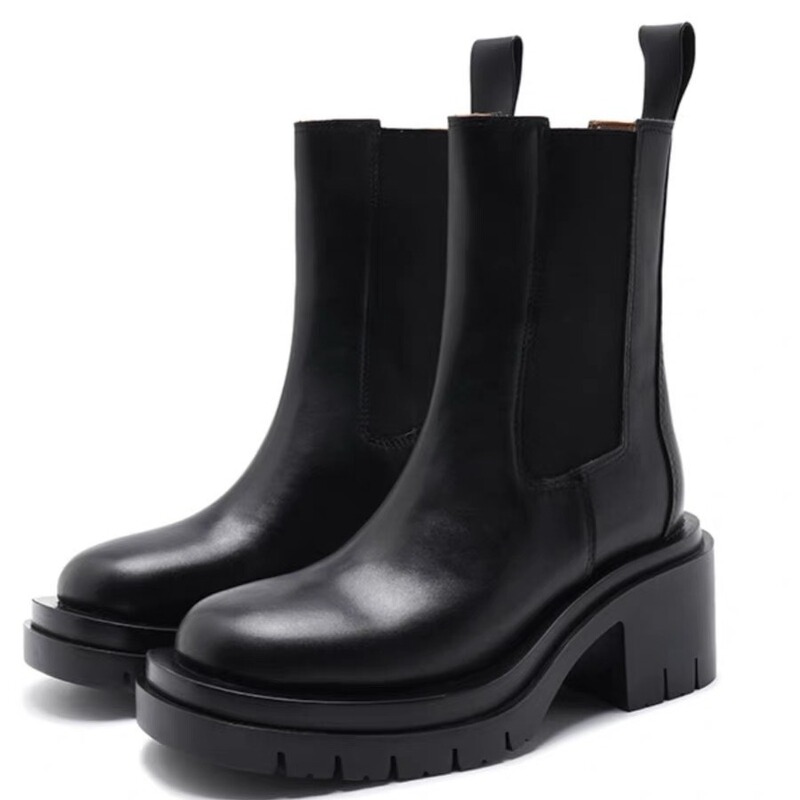 In-Stock Autumn and Winter Thick-Soled Height-Increasing British Style Chelsea Boots for Women 2025 New Chunky Heel Cylinder Boots Martin Boots for Women In-Stock Autumn and Winter Thick-Soled Height-Increasing British Style Chelsea Boots for Women 2025 New Chunky Heel Cylinder Boots Martin Boots for Women
