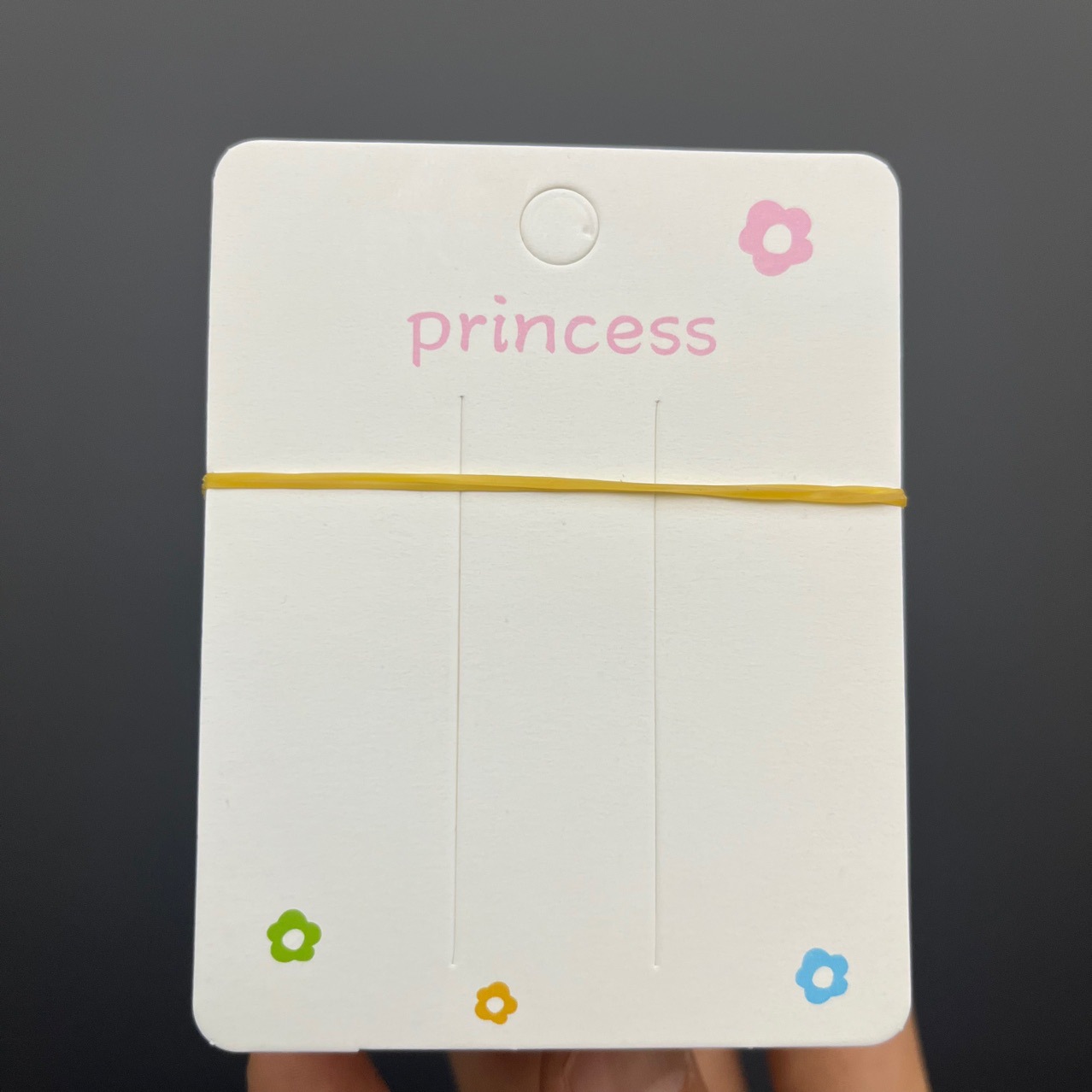 圆角白色小花地摊饰品包装卡纸手工活可用发夹卡片diy材料吊牌