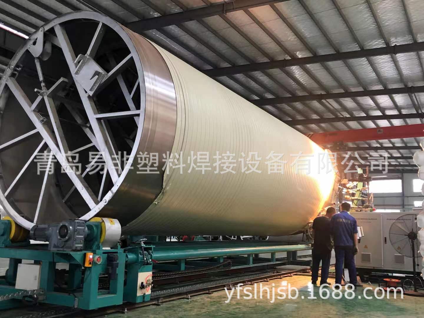废弃净化塔PP缠绕储罐设备 化工PPH缠绕储罐生产线
