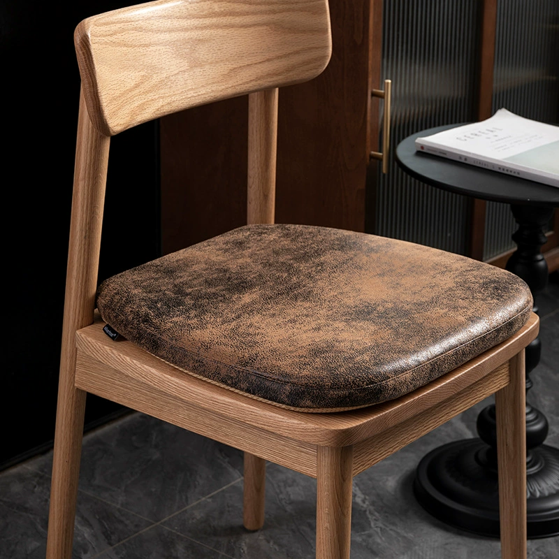 Высококачественный ретро стиль замшевая подкова обеденный стул подушки из хлопка памяти противоскользящий массивный деревянный стул мягкие сиденья подставки