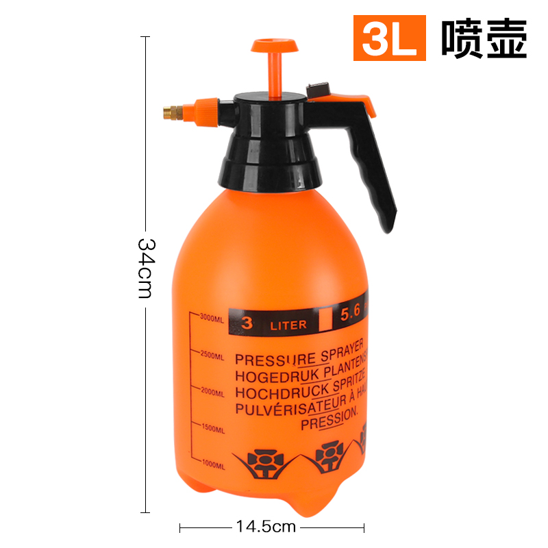 Botella de pulverización manual tipo neumático botella de riego de flores botella de horticultura botella de pulverización de agua limpia y desinfección doméstica botella de pulverización de gran capacidad