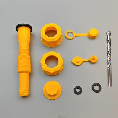 Gallon barrel filling pipe hexagon Kempinq və səyahət - 1-set-of-bags-1-drill-bit-yellow
