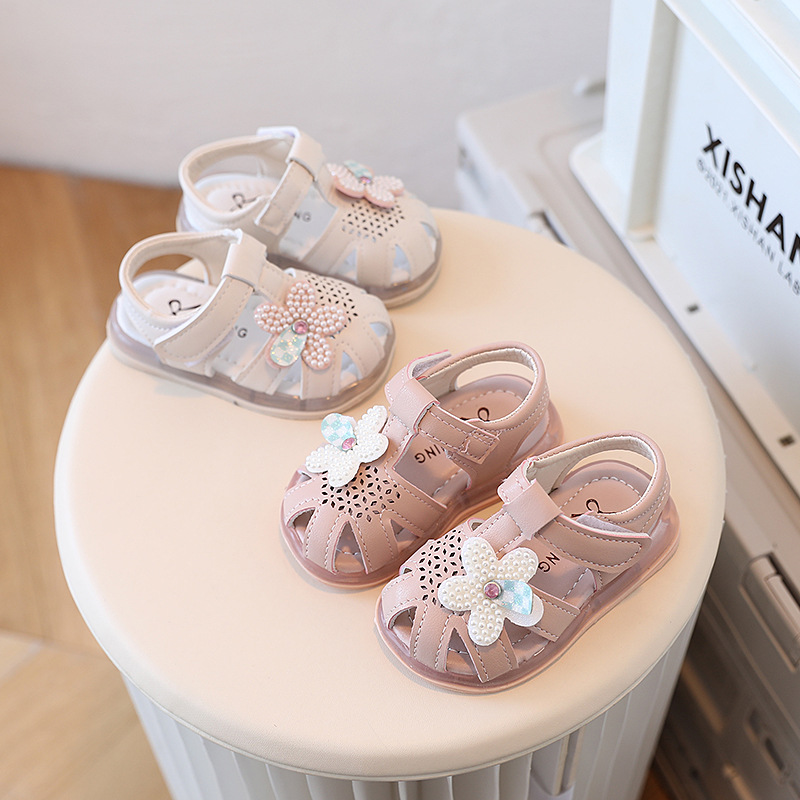 Estate nuove donne bambino 0-1-2 anni neonato suola morbida scarpe da principessa da passeggio sandali Baotou per bambini_voghion.com