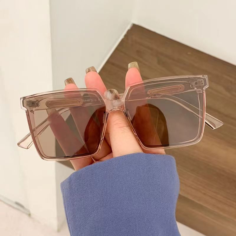 60g Weight Full Frame Glasses Structure Sunglasses Classification PC, UV400 Protection Lens Material Square Glasses Style Outdoor, Travel Occasion Geometric Pattern All Seasons Season Women's Gender Modern Style, Simple Style Style Modern Style Simple Style Geometric PC UV400 Protection Square Full Frame Women's Sunglasses