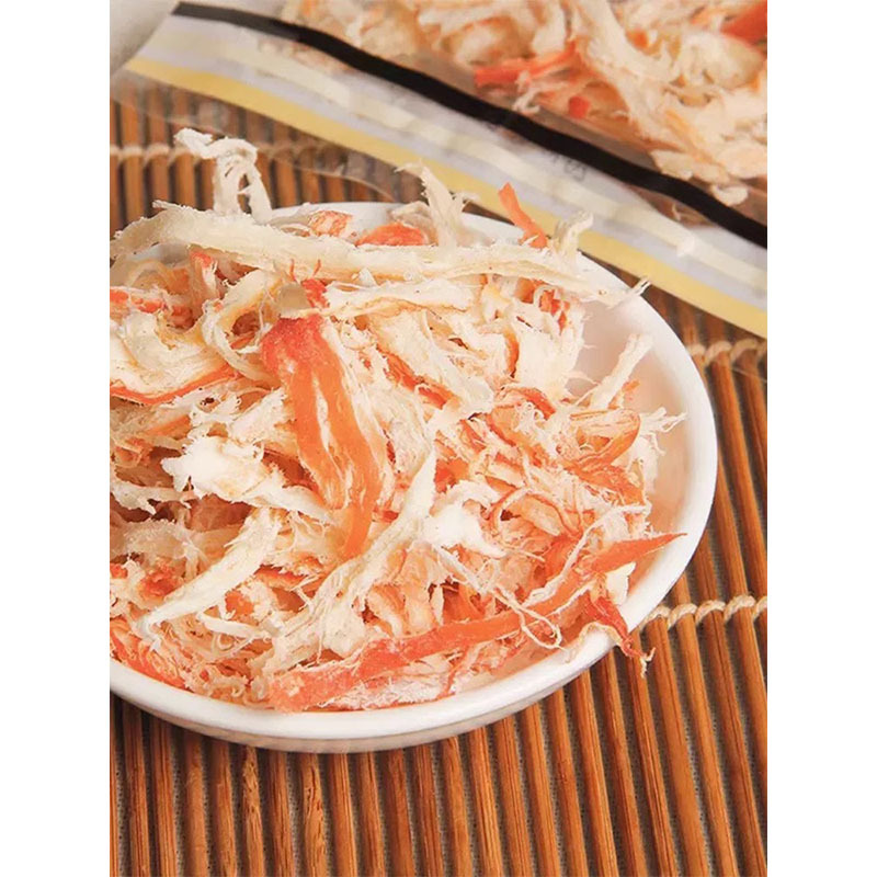 Natural Style Squid Snack 50g Bag, Ready-to-Eat Hand-Torn Dried Squid for Drinking, Seafood Snack