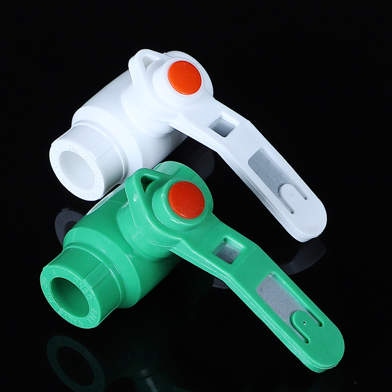 Accesorios de tubería de agua ppr 20 válvula 25 núcleo de acero núcleo de cobre 32 válvula de bola válvula de plástico de fusión en caliente interruptor de accesorios de tubería 40 50