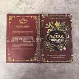 新品 草药指南记事本螺旋线圈记事本 现货线圈草药本优选图片手帐