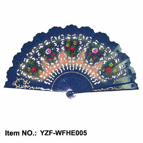 Ventilador de baile plano de color Ventilador de pintura de doble cara ventilador de inyección de tinta de doble cara ventilador plegable ventilador de madera