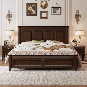 American Pure Cold Wood Bed Retro Country 1,8 м двум кроватью 2 м х 2 м.