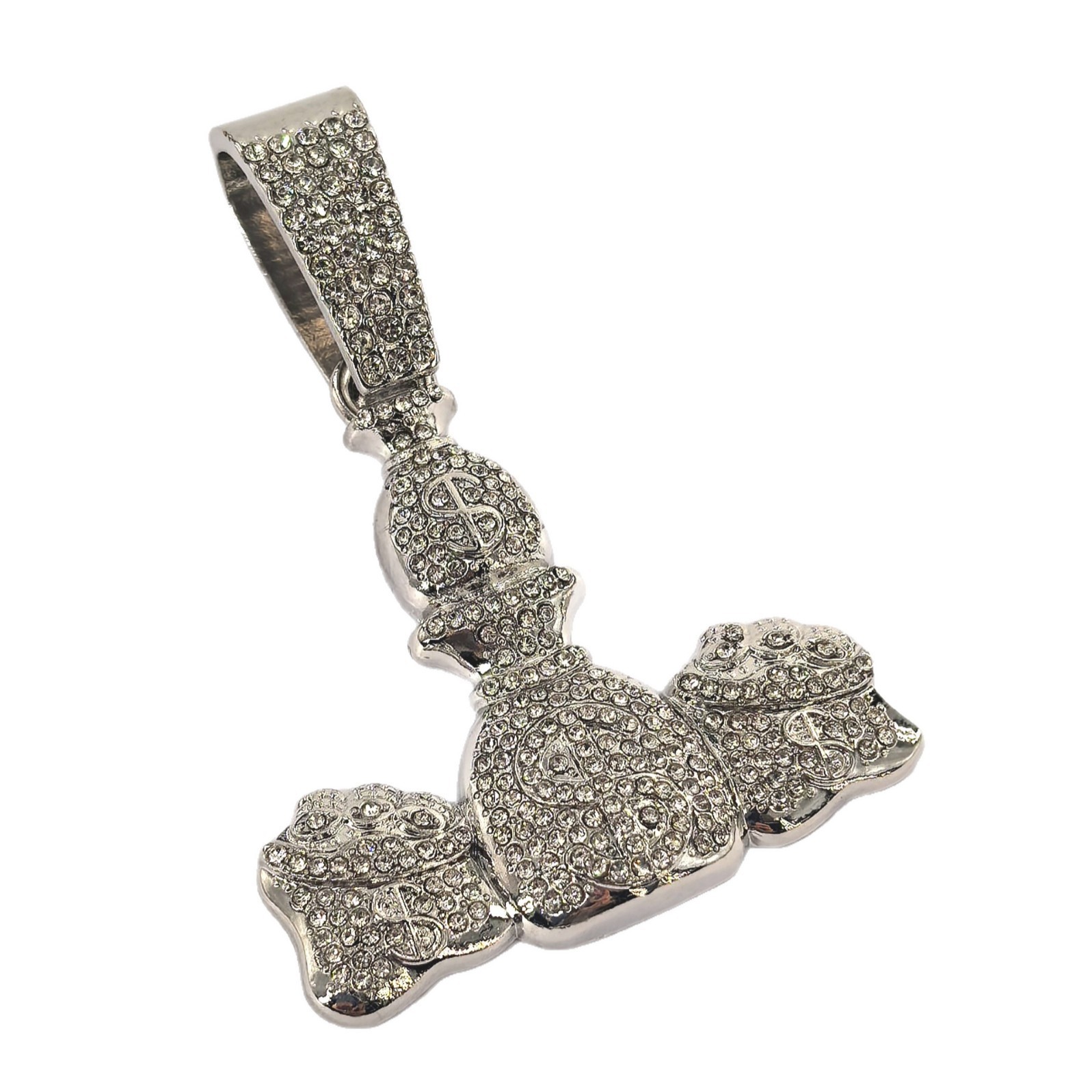 Hiphop moda callejera nueva bolsa de dinero colgante rapper personalidad hombre joyería versátil fábrica personalizada