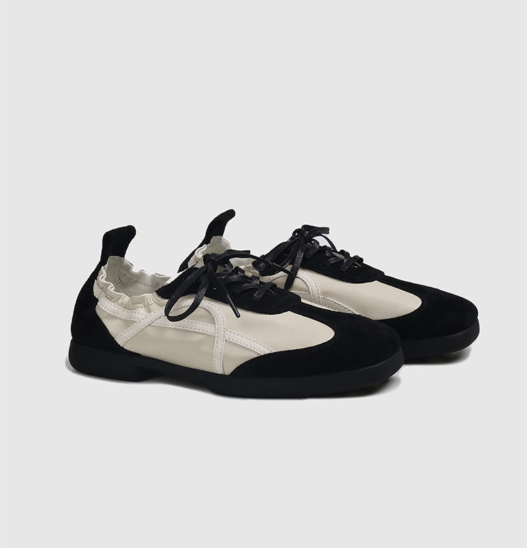 Scarpe da ballo da donna in pelle con suola morbida, sportive e per il tempo libero, primavera/estate 2024, nuove di zecca_voghion.com