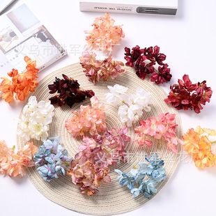 Simulation Flower Burning Period Hydrangea DIY handmade material hair accessories accessory accessories Han Yi with home decoration fake flowers