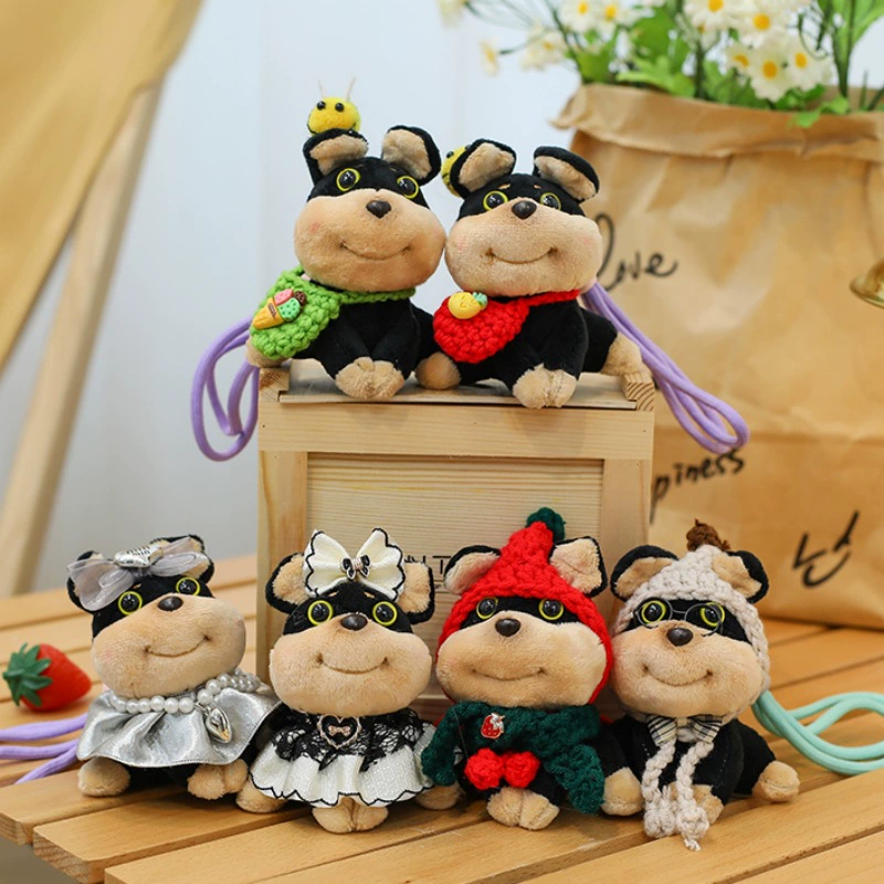 Cute plush pendant, doll, keychain, bee, high-quality style