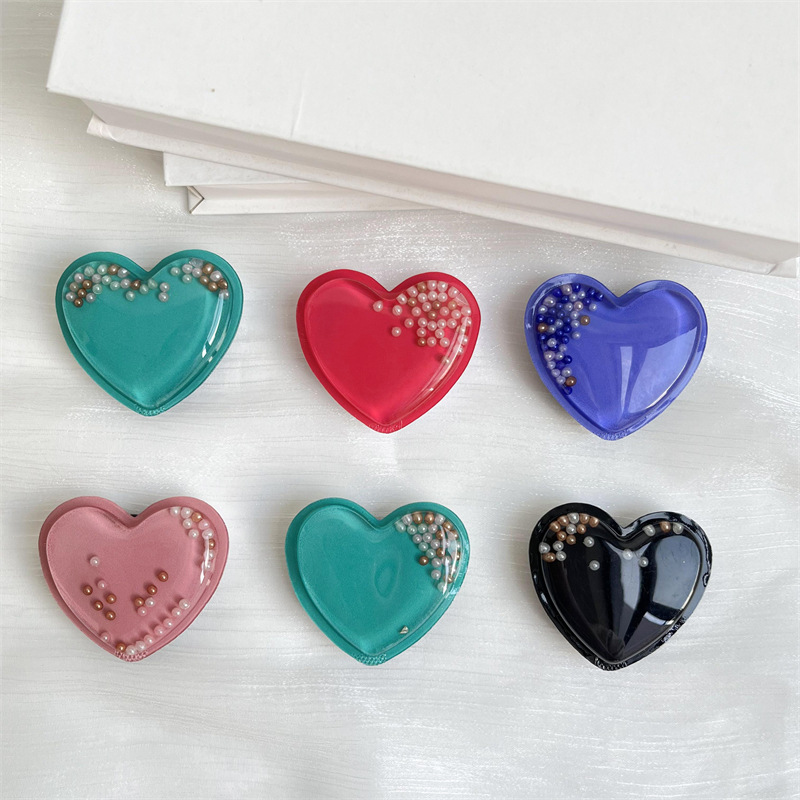 20g Weight Mobile Phone Universal Applicable Brands Airbag Bracket Classification plastic Material Heart Shape Pattern Casual, Simple Style Style Heart Shape Plastic Casual Simple Style Mobile Phone Universal Airbag Bracket 2