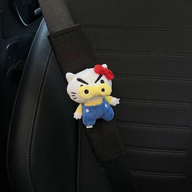 Kt Pig Left Side Car Seatbelt Shoulder Pad Cute Universal for All Seasons Anti-Neck Strain New Car Gift