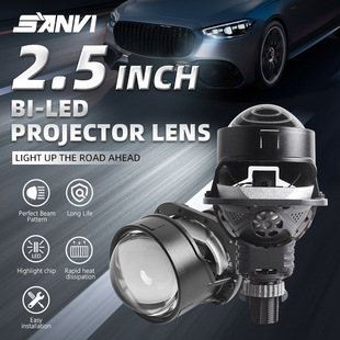 ����SANVI S5-1 2.5��LED�p��͸�R����pо�p��58��6000K�o�p͸�R