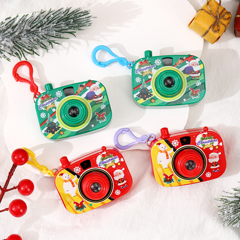 クロスボーダークリスマスミニ投影カメラキーホルダー子供投影発光玩具クリスマスプレゼント|undefined
