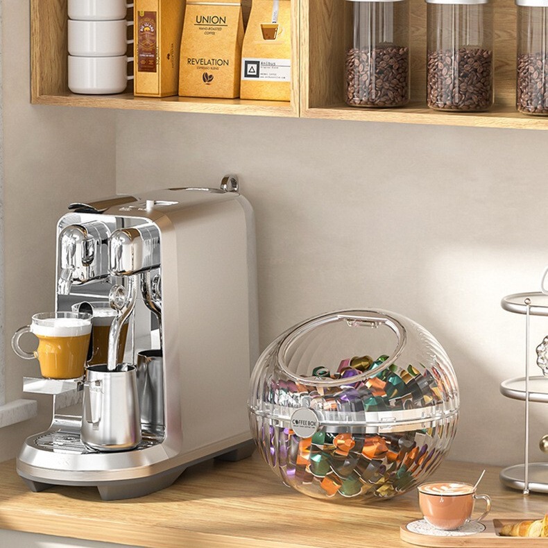 Tea Bag Storage Box Bar Counter Capsule Coffee Storage Rack Desktop Storage Rack Candy Tea Storage Basket with Lid