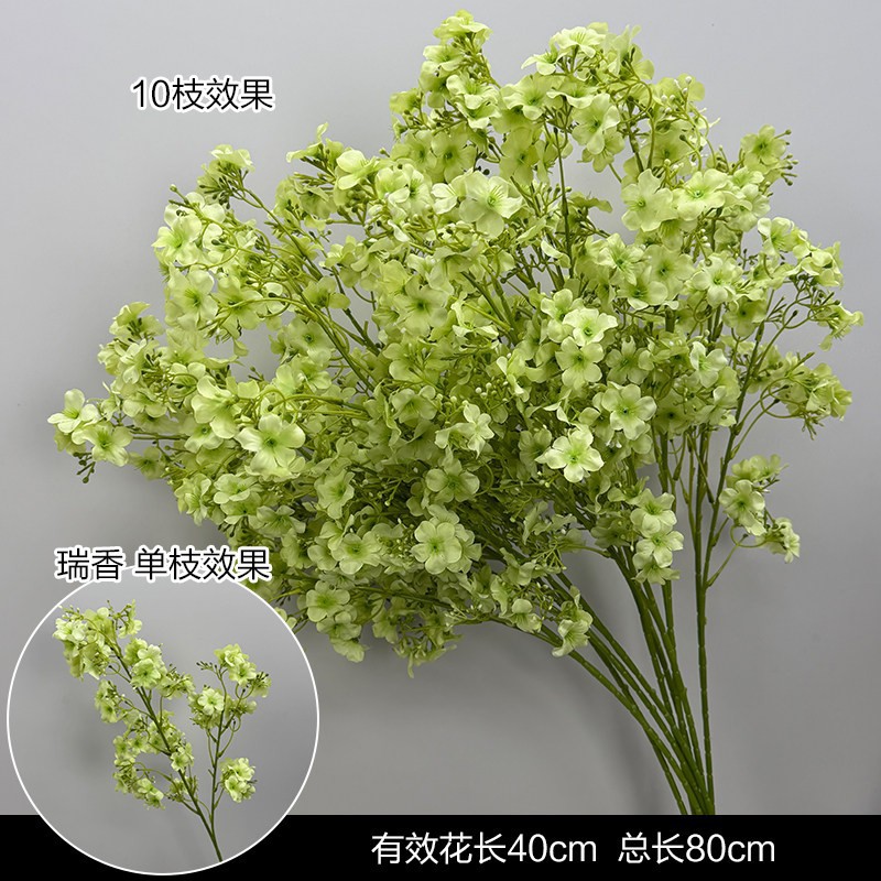Nueva boda simulación de flores verdes flores de techo flores de boda flores de diseño de flores falsas flores de hojas verdes