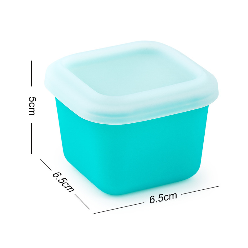 80ml/180ml パッションフルーツ包装箱 シリコン保存箱 離乳食サプリメント箱 ワンバイトアイスキューブ シングルアイスキューブ|undefined