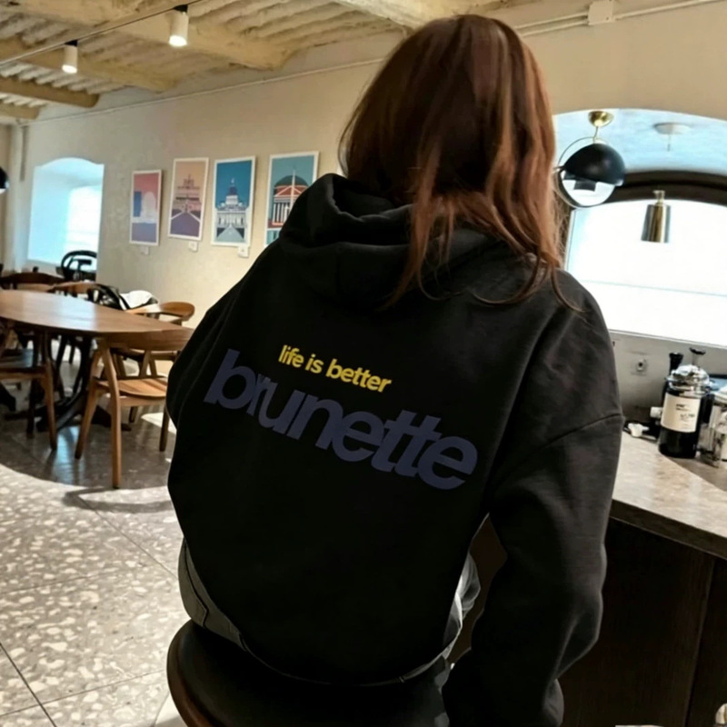 26 Street Fashion Trendy Women's Hooded Pullover Sweatshirt Casual Pattern Print Trendy Brand 26 Street Fashion Trendy Women's Hooded Pullover Sweatshirt Casual Pattern Print Trendy Brand