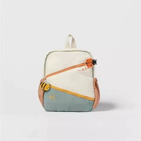 Cross-Border New Children's Bag Infant Animal Decoration Color-Blocking Backpack School Bag 1530130 02