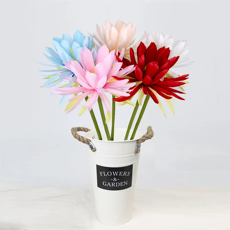 昙花单枝8色婚庆路引插花古装拍摄道具绿植配花必备高仿真