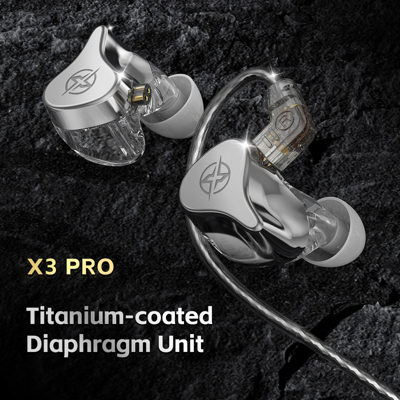 Private model X3Pro wired sports headset in-ear plug HiFi moving coil music monitor ear back live broadcast